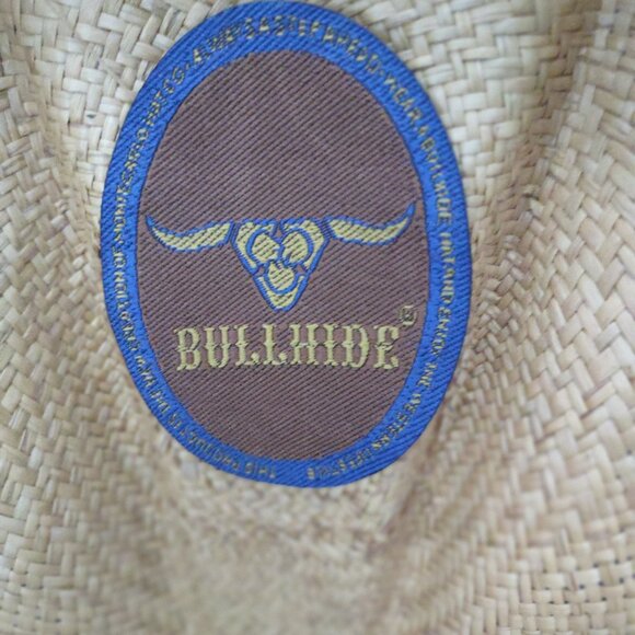 Bullhide by Montecarlo Straw Cowboy Hat with Stylish Suede Band - Picture 7 of 11